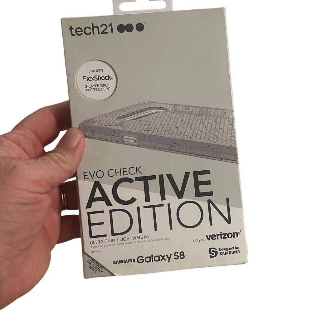 Tech21 Evo Check Active Case for Samsung Galaxy S8 - Clear/Black